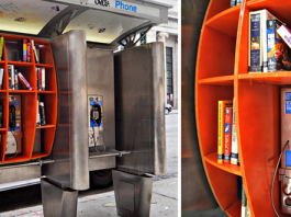 Phone booth library